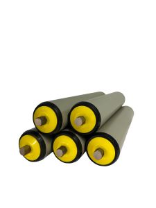Plastic rollers for a conveyor system